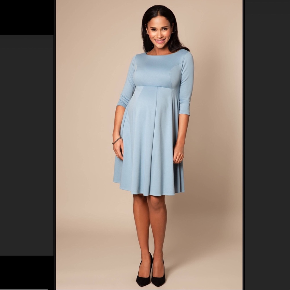 Tiffany Rose Maternity Sienna Dress in Cashmere Blue